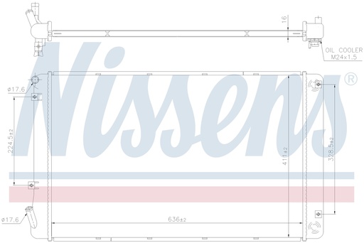 [09029] RAD. AUX HYUNDAI IONIQ (16) 1,6 HYBRID / 1,6 PHYBRID