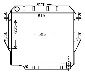 [09203] RAD. TOYOTA LAND CRUISER (88) HZJ75