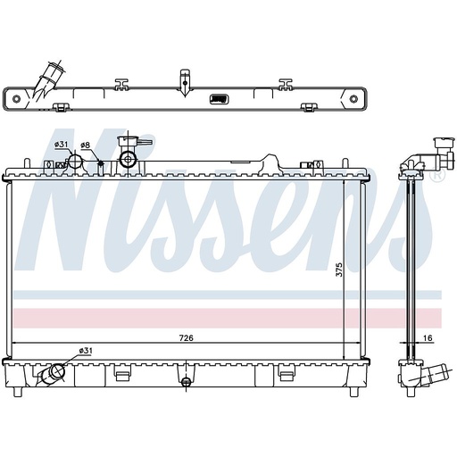 [09301] RAD. MAZDA 6 (08) 1,8i 16v / 2,0i 16v