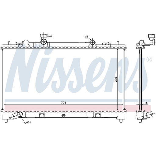 [09304] RAD. MAZDA 6 (07) 2,0 MZR CD