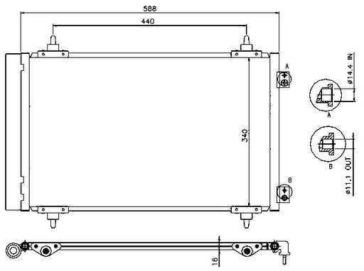 [15212] COND. PSA/FIAT (06) C8/JUMPY/SCUDO/807/EXPERT 1.6D/2.0D