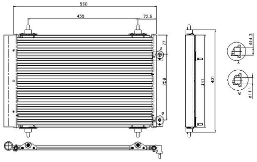 [15236] COND. PSA (00) C4/BERLINGO/C4PICASSO/DS4/DS5/3008/307/308