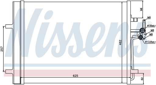 [15627] COND. FORD MONDEO (07) 2,0 / 2,0D / 2,2D / 2,3 / 2,5