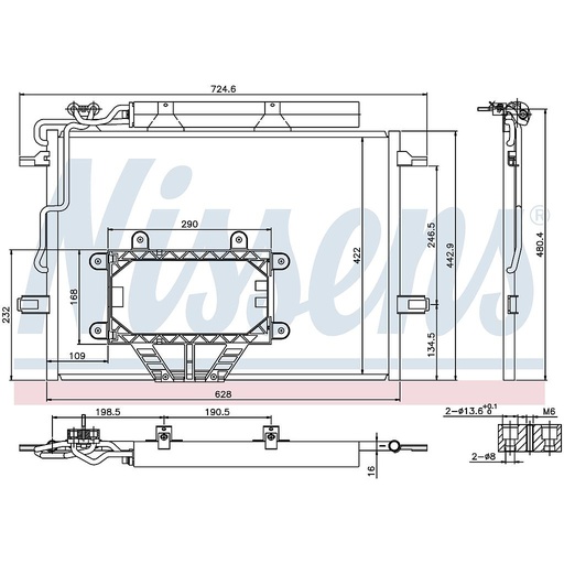 [15906] COND. MB W211 (02) E280CDI / E300 / E320CDI / E350CGI / E500