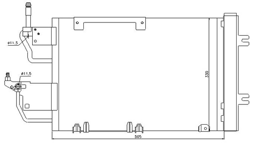 [16357] COND. OPEL ASTRA H/ZAFIRA B (04) 1.3CDTi/1.7CDTi/1.9CDTi/2.0