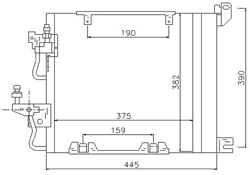 [16358] COND. OPEL ASTRA H/ZAFIRA B (05) 1.3CDTi/1.7CDTi/1.9CDTi