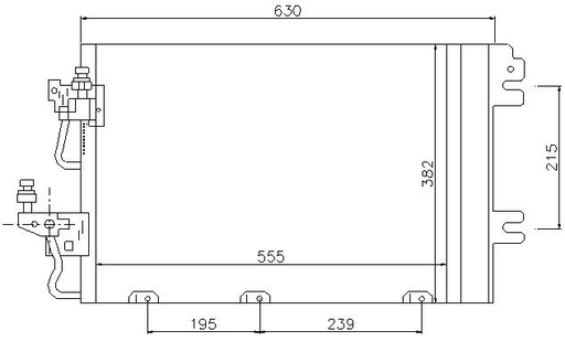 [16374] COND. OPEL ASTRA G/ASTRA H/ZAFIRA A/ZAFIRA B (04) 1.4i/1.6i/1.8i