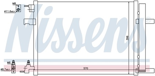 [16383] COND. OPEL ASTRA J/CABRIO/ZAFIRA C (09)