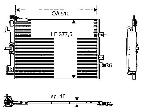 [16615] COND. RENAULT CLIO III/MODUS (04) 1.2/1.4/1.6/2.0/1.5DCi