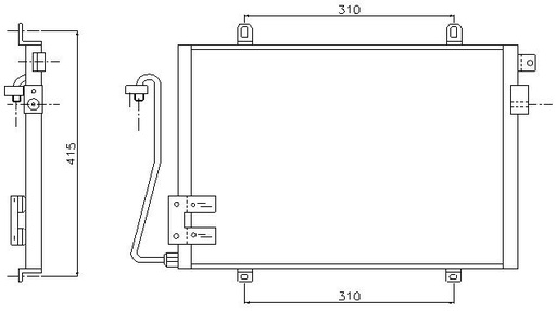 [16631] COND. RENAULT CLIO II (98-00) 1.2/1.4/1.6