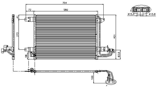 [17401] COND. VAG (03) A3/TT/ALTEA/LEON/TOLEDO/OCTAVIA/SUPERB
