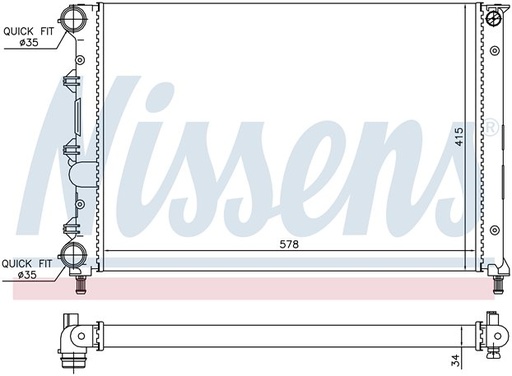 [04003] RAD. ALFA ROMEO 147 (05) +/- 1.6i 16v TS