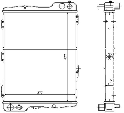 [05009] RAD. AUDI 80/90/COUPE (87) +/- 2.0/2.2/2.3