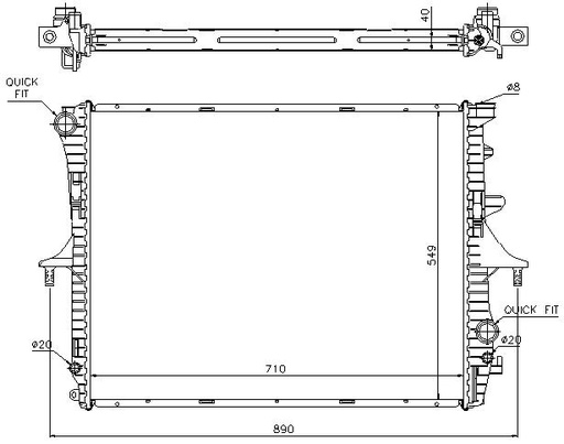 [05022] RAD. AUDI/VW/PORSCHE (02) M/A +/- Q7/CAYENNE/TUAREG