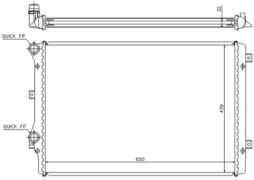 [05023] RAD. VAG (03) A3/TT/ALTEA/LEON/TOLEDO/OCTAVIA/YETI +/- M/A