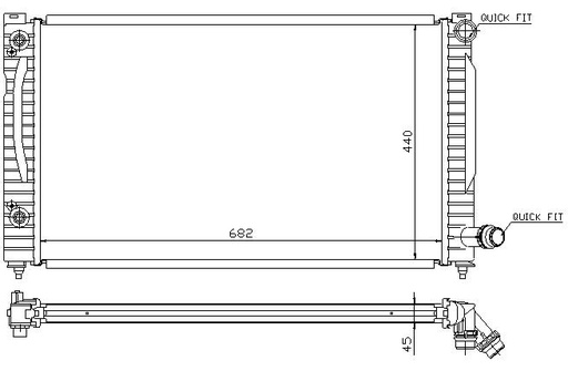 [05025] RAD. AUDI A6 (97) + AUT 3.7i V8 / 4.2i V8