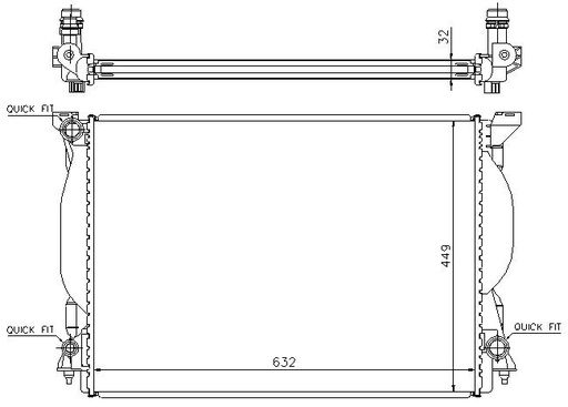 [05026] RAD. AUDI A4/A6 (00) + 3.0 / 3.2
