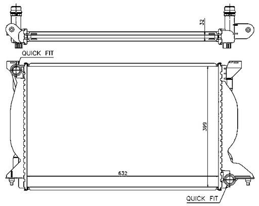 [05029] RAD. AUDI A4 (00) + 2.5TDi