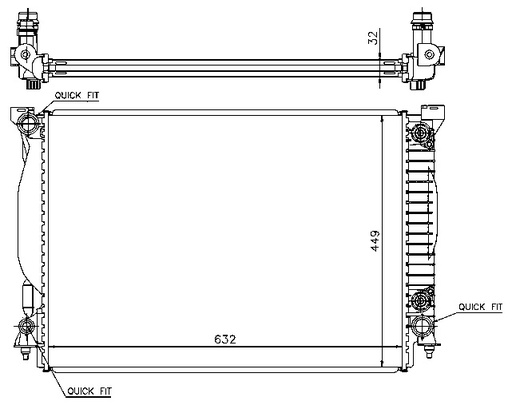 [05030] RAD. AUDI A4/A6 (00) + AUT 3.0i V6 / 3.2FSi