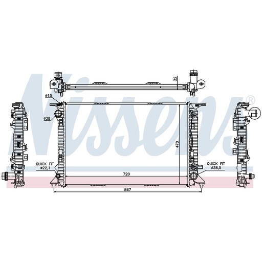 [05034] RAD. AUDI Q5 (08) 3,0TDi