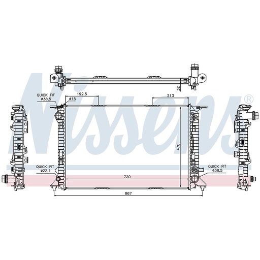[05035] RAD. AUDI A4 (07) 2,7TDi / 3,0TDi / 3,0TFSi / 3,2FSI