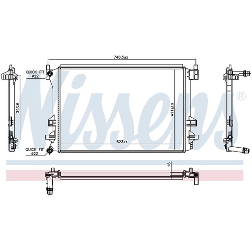 [05045] RAD. AUDI A1 (19) 1,0 25TFSI / 1,0 30TFSI / 1,5 35TFSI