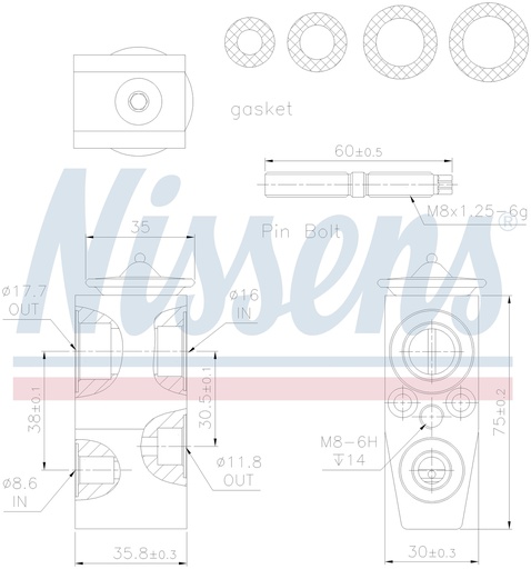 [96139] VALV. EXP. CHEVROLET CRUZE (09) 1.4 / 1,6 / 1,7D / 1,8 / 2,0D