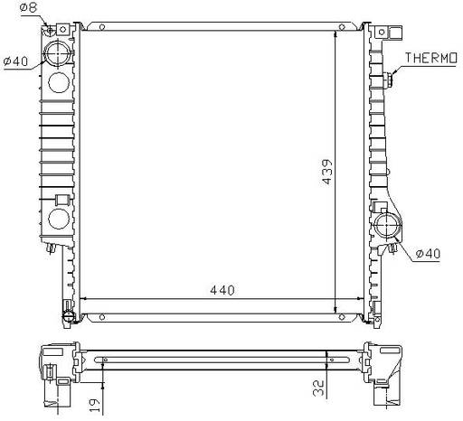[05107] RAD. BMW 3 E30 (87) + 320i/325i