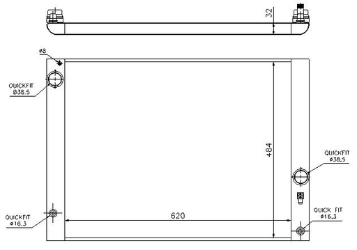 [05108] RAD. BMW 5/6/7 (03) + AUT E60/E63/E65 523/525/530/630/730