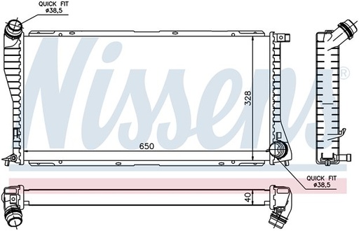 [05113] RAD. BMW 5/7 E38/E39 (98) M/A +/- 520D/525D/530D
