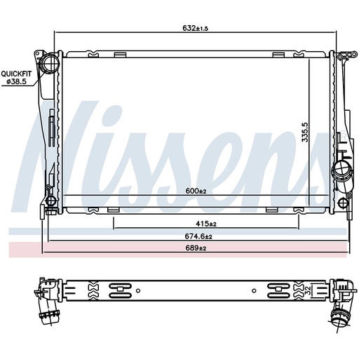 [05123] RAD. BMW SERIE 1 E81 (04) 135i