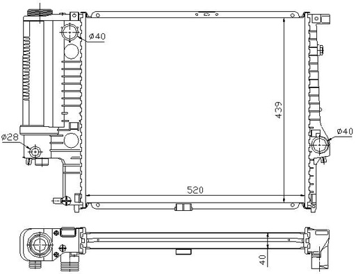 [05135] RAD. BMW 5 E34 (87) AUT +/- 520/525
