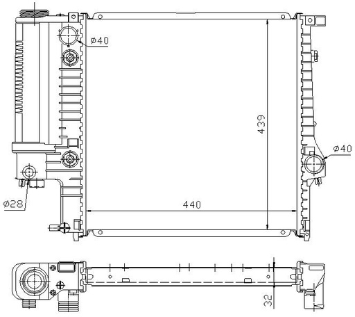 [05138] RAD. BMW E36/Z3 (90) + AUT 316/318/320/325