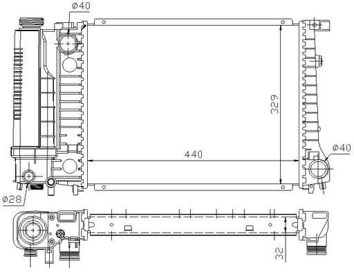 [05139] RAD. BMW 3/5 E30/E34/E36 (87) +/- 316/318/518/520