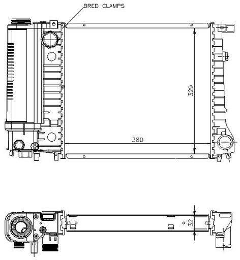 [05151] RAD. BMW 3 E30 (87) - 316I/318 CON DEP EXP