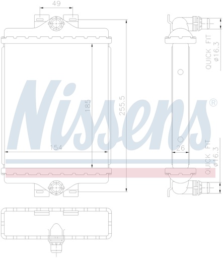 [05156] RAD. BMW SERIE 1 F20 (11) 116I / 118I / 125I / M140I
