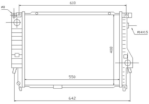 [05170] RAD. BMW 3 E36 (92) M/A +/- M3 / 325TD / Z3