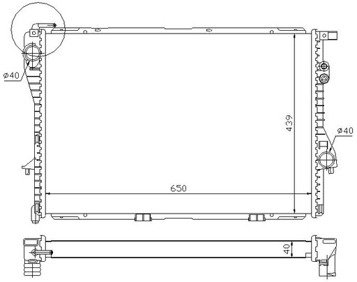 [05172] RAD. BMW 5/7 E38/E39 (94) +/- M/A 520/523/528/535/540/728/730