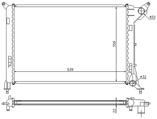 [05192] RAD. MINI ONE/COOPER (01) - M/A 1.4i / 1.6i
