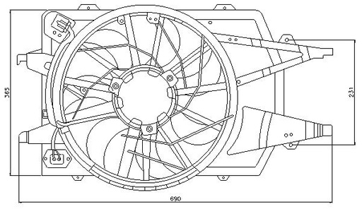 [E5623] EL FORD FOCUS (98) CON AA 2 PINS