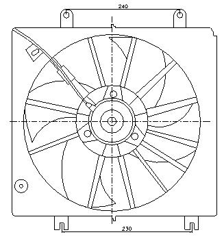 [E5674] EL HONDA CR-V (95-01) VENT RADIADOR