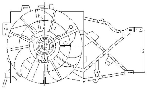 [E6368] EL OPEL VECTRA B (95) GASOLINA CON AA VENT RAD