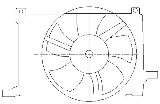[E6389] EL OPEL CORSA B (93-97) VENT RAD CON AA