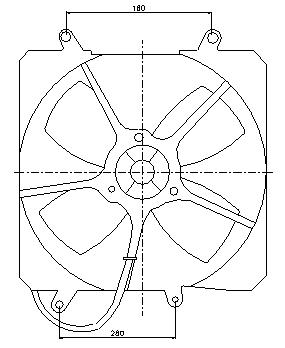 [E7545] EL TOYOTA COROLLA E90 (87-92) VENT RADIADOR