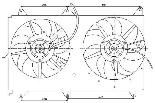 [E7568] EL TOYOTA RAV-4 (00) 1.8i 16v VENT RADIADOR