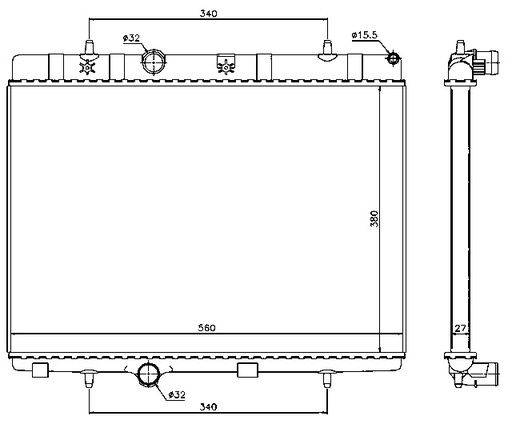 [05233] RAD. PSA (02) M/A +/- C2/C3/C3 PICASSO/C4 CACTUS/207/208