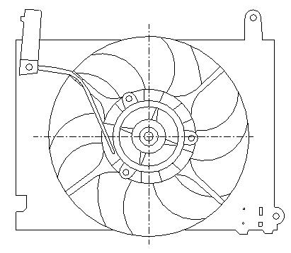 [E7914] EL CHEVROLET KALOS (02) VENT. RAD.