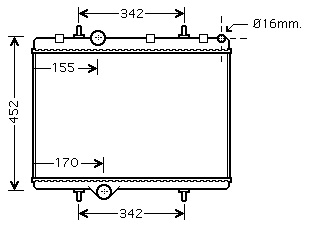 [05234] RAD. PSA (01) +/- BERLINGO/XSARA PISCASSO/PARTNER 1.6HDi
