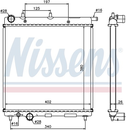 [05242] RAD. CITROEN C3 (02) AUT +/- 1.4