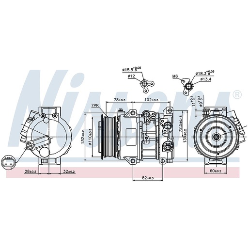 [FSE034] COMP. TOYOTA AURIS/AVENSIS/RAV4 (07) 2,0D/2,2D 5SE15C